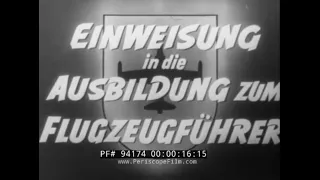 1950s GERMAN AIR FORCE PILOT TRAINING & RECRUITMENT FILM  FÜRSTENFELDBRUCK AIR BASE  T-33 JET 94174