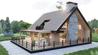 39' x 36' (12m x 11m) Totally In Love With This Cozy & Elegant House - House Design With Floor Plan