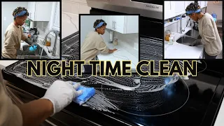 NIGHT TIME CLEAN WITH ME 🌙💤 | CLEANING MOTIVATION