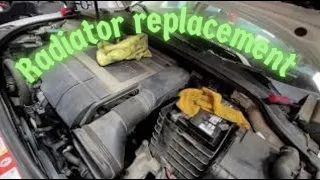 2006 Audi A3 radiator replacement