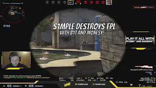 s1mple destroys faceit on inferno with b1t and m0nesy!