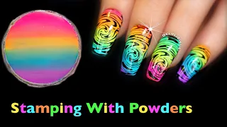 Stamping With Powders | Nail Hack