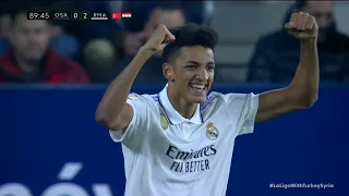 18 Years Old Álvaro Rodríguez's Laliga Debut For Real Madrid