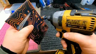 Making an Axe Sheath in a Minute. One hour in one minute