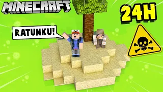 SPĘDZILIŚMY 24H NA TOKSYCZNEJ WYSPIE W MINECRAFT! | Vito i Bella