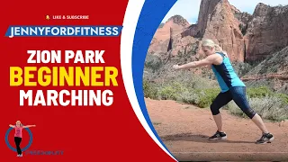 March Across America Beginner | Zions | Walk at Home | Cardio Sweaty Fitness Workout 26 Minutes