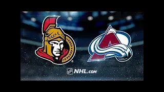 Ottawa Senators vs Colorado Avalanche – Oct.26, 2018 | Game Highlights | NHL 18/19 | Обзор матча