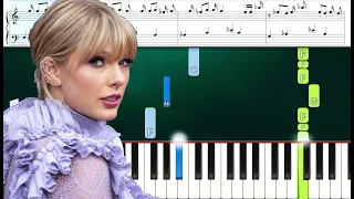 Taylor Swift - Cornelia Street (Piano Tutorial With Sheets) Advanced