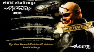 Nfs Most Wanted Blacklist 5 Webster Rival Challenge