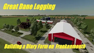 FS22⚒️Farm Build⚒️ BUILDING A  DAIRY FARM ON FRANKENMUTH + SAVEGAME-LINK ! #fs22farmbuild #farming