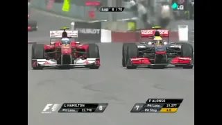 Hamilton vs Alonso in pit lane. Gp Canadian 2010