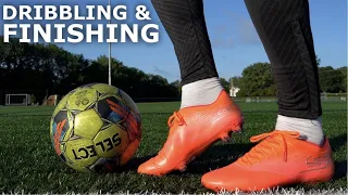 Speed Dribbling & Finishing Training Session | Improve Your Close Control and Finishing