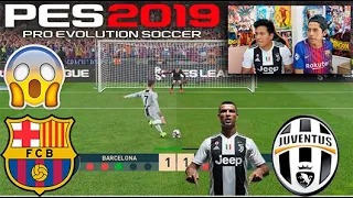 ¡¡Juventus vs Bacelona !!PENALTIS AMARGOS!! EPIC RETO PES 2019⚽️⚽️ ( castigo sorpresa )