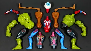 Merakit Mainan Spider-Man vs Miles Morales vs Siren Head vs Hulk Smash Avengers Superhero toys Story