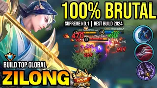 ZILONG BEST BUILD 2024 | BUILD TOP GLOBAL ZILONG GAMEPLAY | MOBILE LEGENDS✓