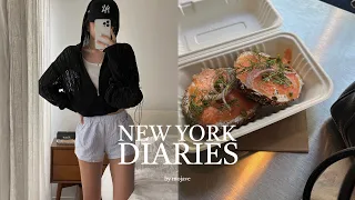 New York Vlog🗽 Spring Outfits | Trying Out Famous Local Foods | A Week In My Life [Eng sub]
