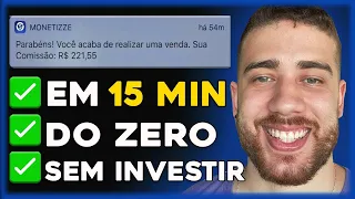 MONETIZZE: COMO FAZER A PRIMEIRA VENDA EM 15 MINUTOS - Passo a Passo (Dinheiro Online)