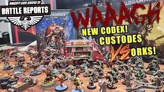 NEW CODEX! Orks vs Custodes - AJ's Warhammer 40K Battle Reports