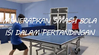 Belajar Menerapkan Smash Bola Isi Dalam Pertandingan