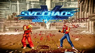 SNK vs Capcom - SVC Chaos -- Ken(jobload) 🆚 Ryu, Terry(Bustica) [2K]