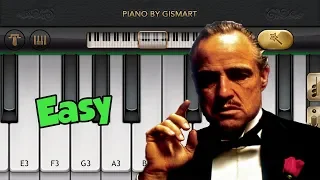 The Godfather Theme - (Easy Mobile Piano Tutorial)