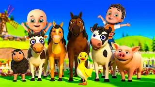 Animal Sound Song | Moo Moo 🐄 Oink Oink | Old Macdonald Had A Farm | Nursery Rhymes and Kids Songs