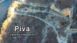 Piva Canyon viewpoint  P14/E762 Montenegro / Czarnogóra