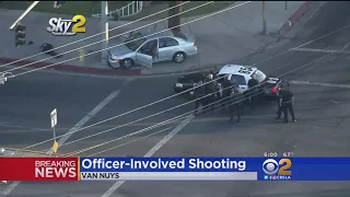 1 Shot, 2 Arrested In Van Nuys Officer-Involved Shooting