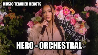 Music Teacher Reacts: FAOUZIA - Hero (Orchestral Version)