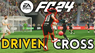 How to do DRIVEN CROSS in FC 24? #fc24