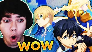 First Time REACTION to "SWORD ART ONLINE Openings (1-9)"