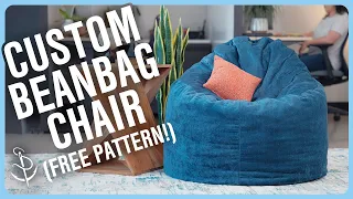 Create the Perfect Stylish DIY Beanbag Chair | Free Pattern!