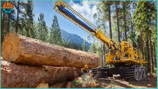 100 Dangerous Fastest Chainsaw Cutting Tree Machine Working At Another Level