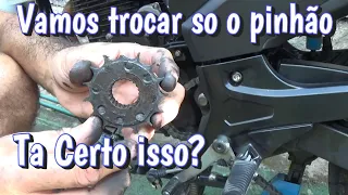 Posso Trocar só pinhão do kit Relação da fazer 250? - Parte 01