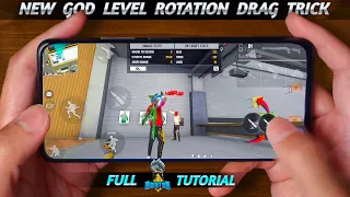 God Level Rotation Drag Trick | Rotation Drag One Tap Headshot Trick | Rotation Drag Trick 2021