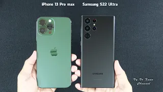 iPhone 13 Pro max vs Samsung Galaxy S22 Ultra | Benchmark Scores, SpeedTest and Camera comparison