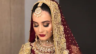 Aiman Khan baraat look by Omayr Waqar