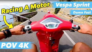 VESPA VS MOTORCYCLE: RACING THE AMALFI COAST (POV 4K, 125CC)🌎