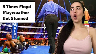 BOXING NOOB REACTS TO 5 Times Floyd Mayweather Got Stunned