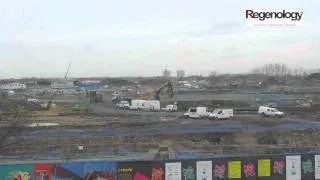Time-lapse movie of construction of London 2012 Olympics Media Centre