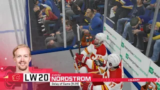 NHL 21 Playoff mode gameplay:  Calgary Flames vs St. Louis Blues - (Xbox One HD) [1080p60FPS]