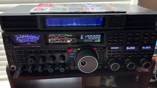 Scandinavian radio 6.170 mhz on Yaesu ftdx5000 with Wellbrook and NTI Bonito loop antennas