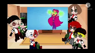 bnha react to  teen titans go