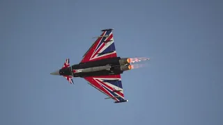 RAF Typhoon 'Blackjack' Display October 8, 2022 - IWM Flying Finale 2022