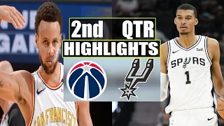 Golden State Warriors vs San Antonio Spurs 2nd QTR Highlights | March 9 | 2024 NBA Season