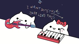 Bongo Cat Мем - Something Just Like This | The Chainsmokers & Coldplay - Nightcore Кавер