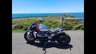 Triumph Rocket 3 GT Chrome edition, with some modifications, walk around, and GO road ride.