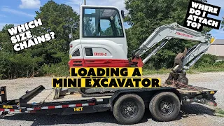 Mini Excavator Loading: How To Load a Mini Ex on a trailer