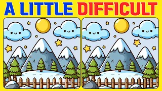 【Spot & Find the 3 Differences : A Little Difficult】 Put Your Skills to the Test