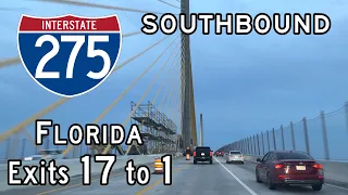 Sunshine Skyway Bridge: Interstate 275 Florida (Exits 17 to 1) Southbound